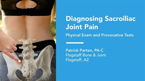 Tests for Sacroiliac Joint Pain: X